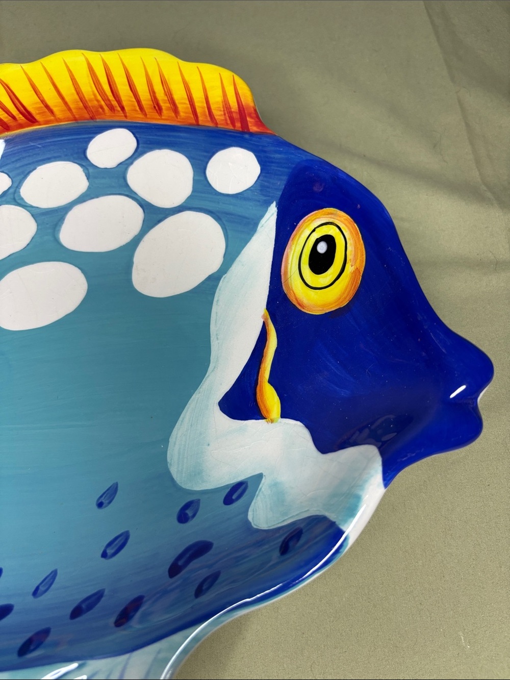 Large Ceramic Fish Serving Platter - Picture 5 of 8